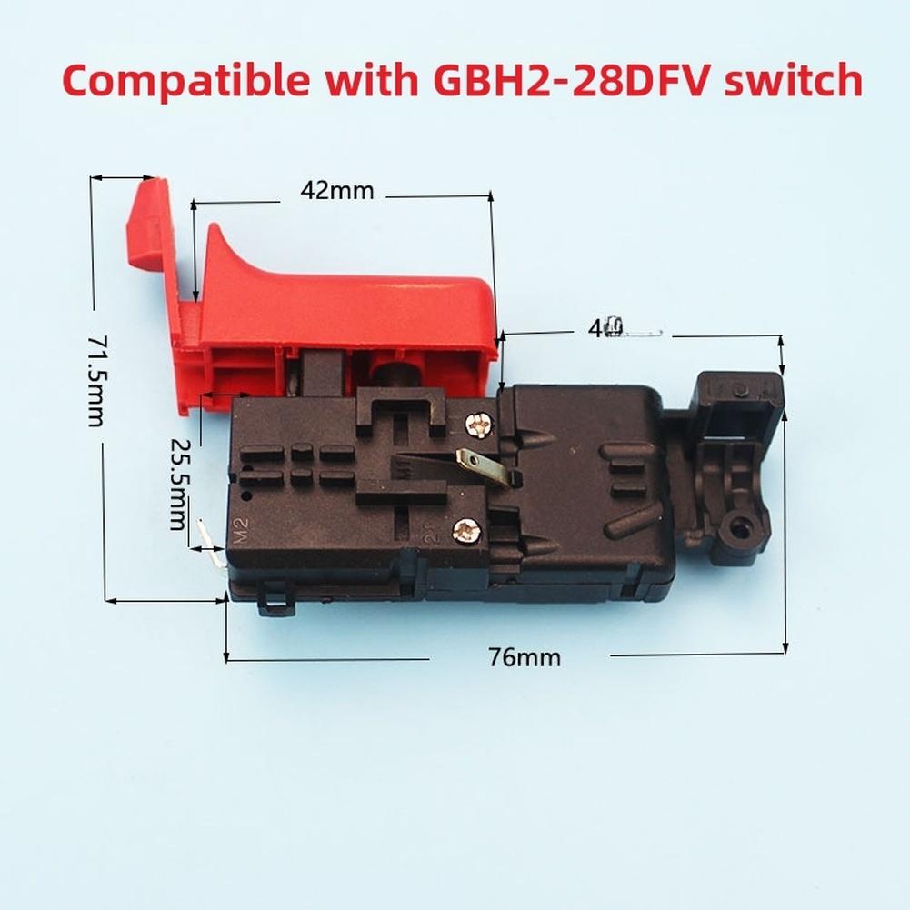 Náhradní vypínač pro BOSCH GBH228DFV Pro příklepovou vrtačku Navrženo pro spolehlivé napájení a dlouhodobé použití