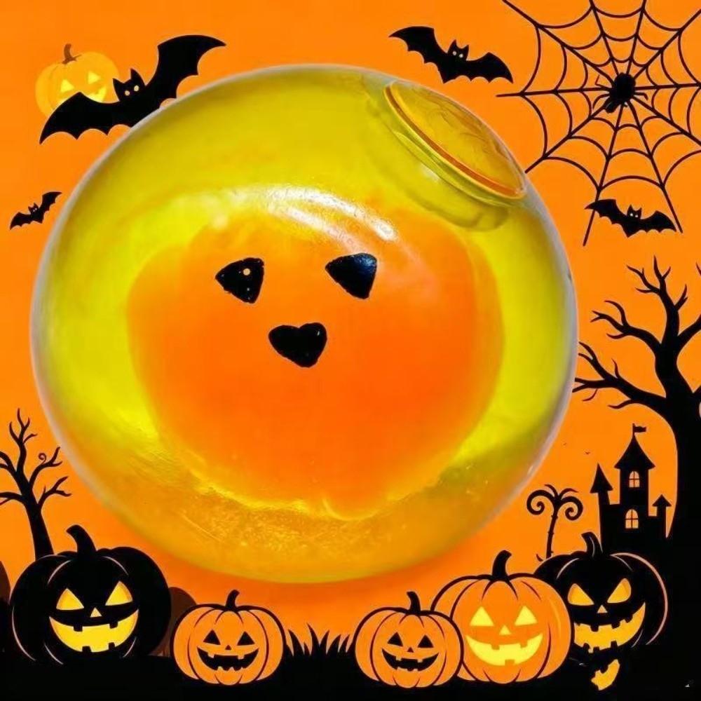 Soft Sensory Fidget Toy Pumpkin Decompression Toy Cute Halloween Squeeze Squishy Toys  For Kids