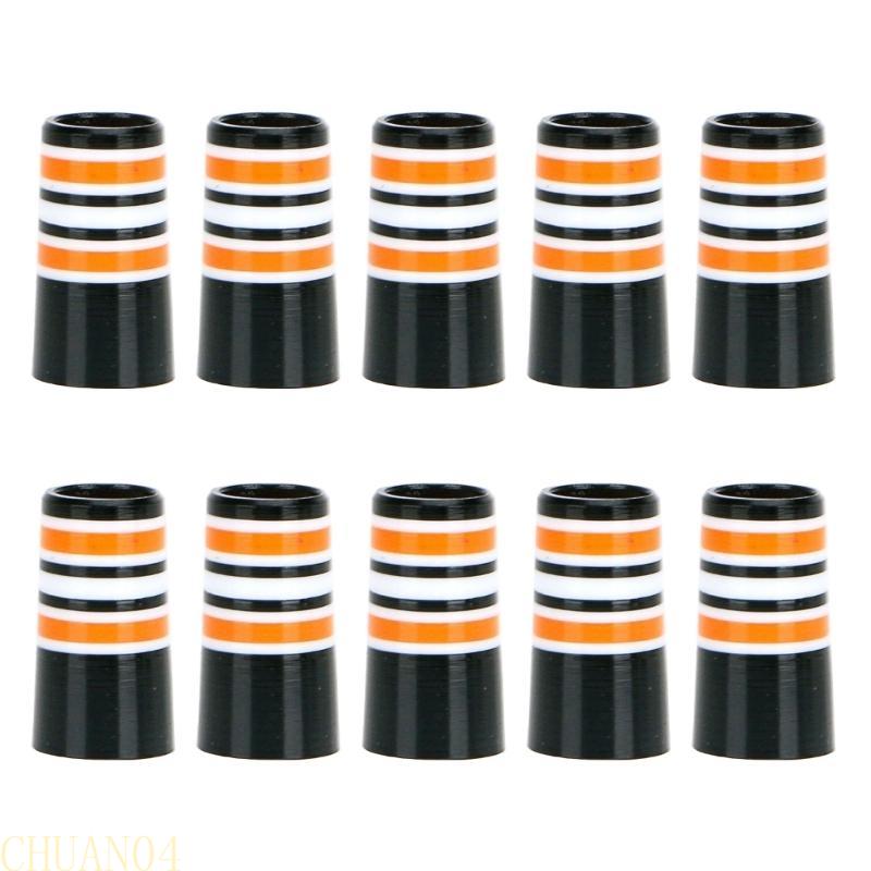 A1A2 10Pcs Striped Golfs Iron Ferrules Golfs Ferrules MultiRings Golfs Club Sleeves