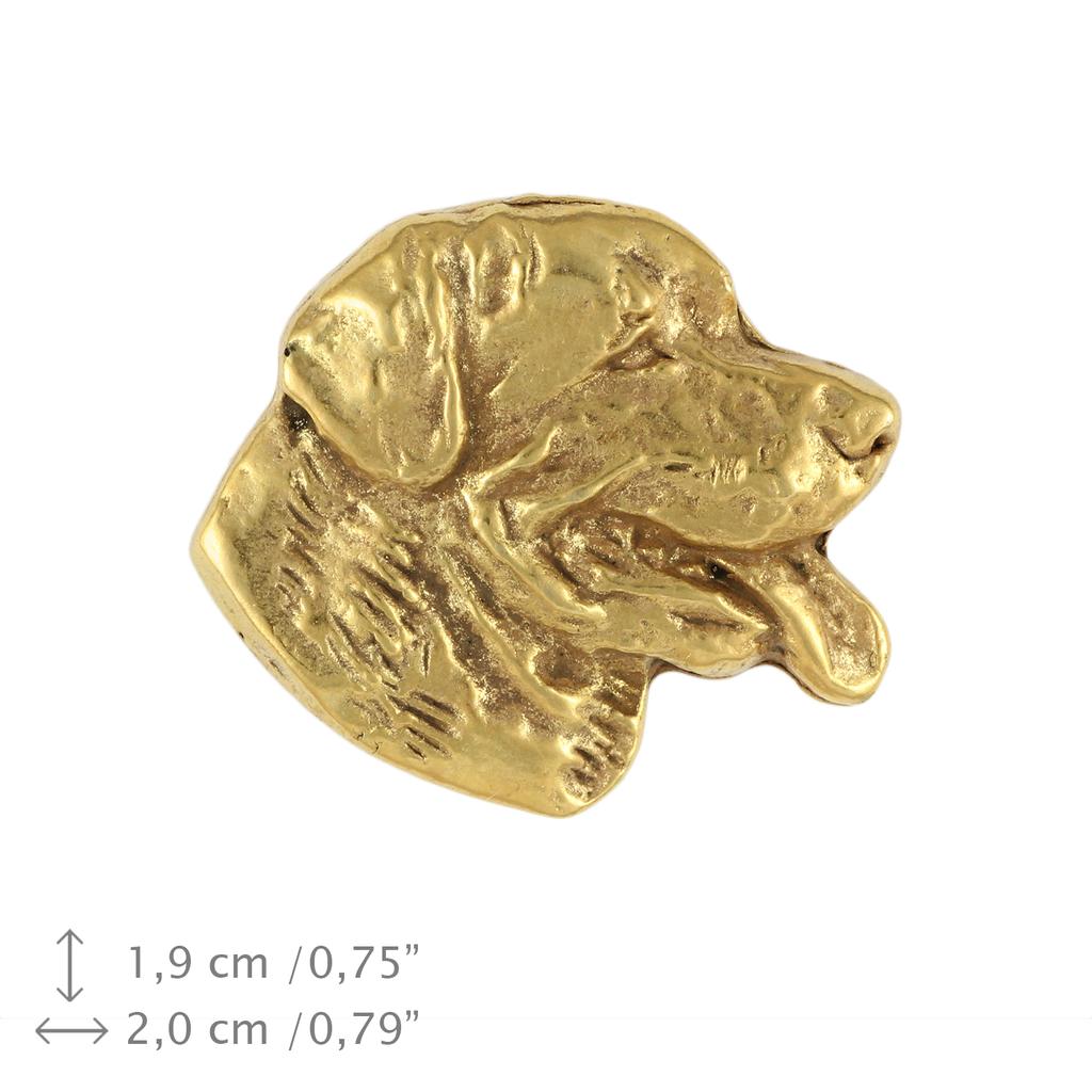 Rottweiler, Rott, Rottie II - vergoldete Anstecknadel, elegantes Hundeornament, einzigartige Anstecknadel der Marke Art-Dog
