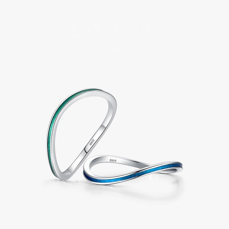 Tancise Classic 925 stříbrný prsten Dámské šperky Wedding Promise Party Gift