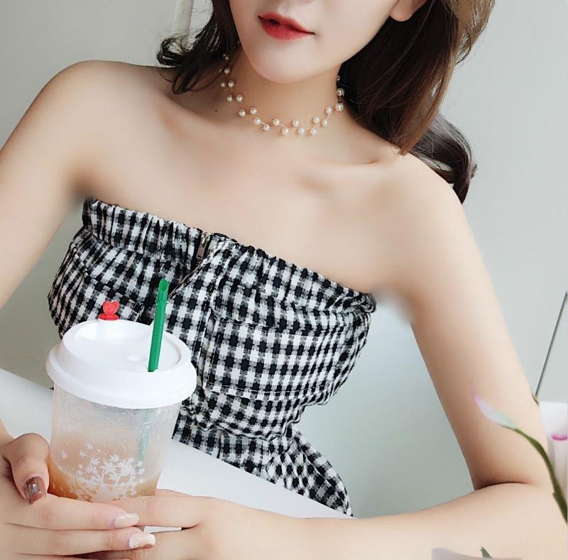 Short Simple Simulated Pearl Clavicle Chain Female Creative Sweet Student Neck Jewelry Necklace