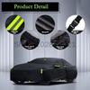 Outdoor Full Vehicle Cover For Jaguar XF - Side Zipper Design, Waterproof Dustproof Sun Protection Car Cover