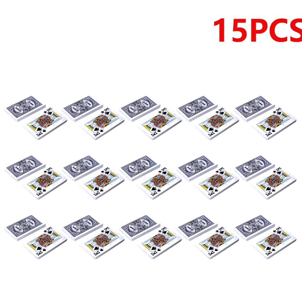 20/1pcs Playing Cards Plastic Coated Paper Deck Poker Cards Funny Family Board Game 54 Cards Waterproof Folding for Adults