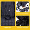 Cochecito Jovikids, Cochecito Plegable Pequeño con Función Reclinable, Cochecito de Viaje Plegable hasta 22 kg Incl. Toldo solar, funda para la lluvia y portavasos (Negro)