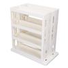 Folding Storage Shelf 90 Degree Rotating Spice Organizer Rack for Kitchen and Bathroom Cabinet