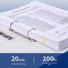Deli A4 Two-Hole D-Ring Transparent File Folder
