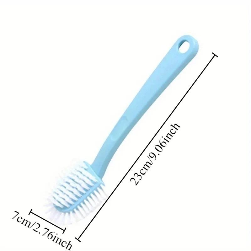 Household Plastic Five Sided Shoe Brush 1/2Pcs Double Sided Ring Type Gap Cleaner Multifunctional Bathroom Cleaning Brush