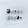Handmade Gothic Short Press On Nails Round False Nails DIY Craft Manicure Decoration for Women and Girls