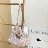 Korean Style Pink Leopard Print One-Shoulder Tote Bag