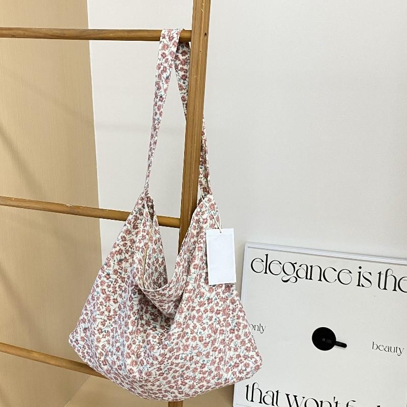 Korean Style Pink Leopard Print One-Shoulder Tote Bag