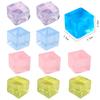 10pcs Color Block Pressure Balls Pinch Fidget Toys Stress Relieve ADHD Autism Sensory Toys Soft Party Gifts Children's Toys