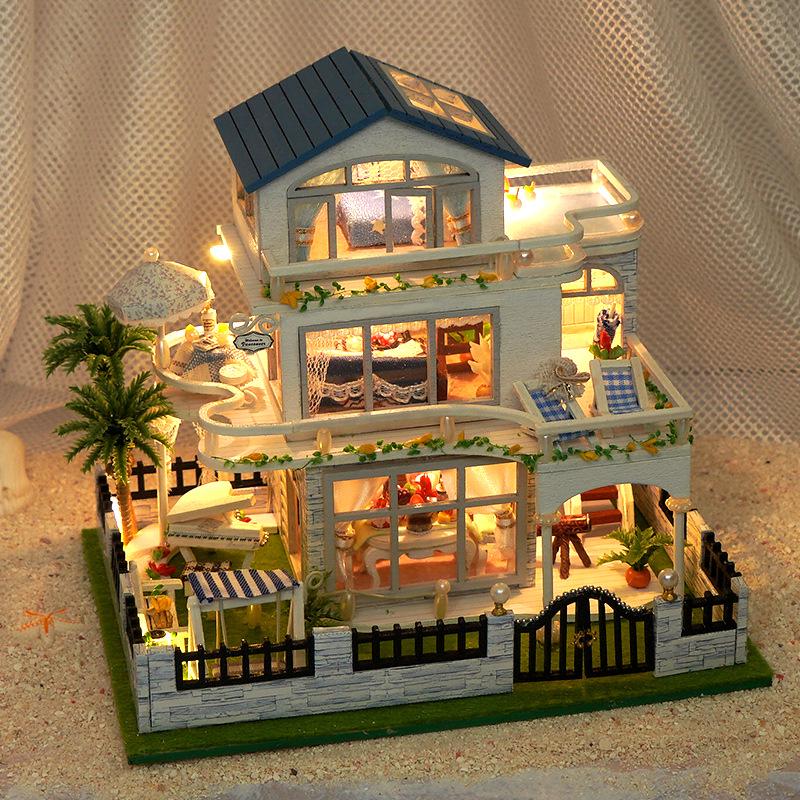 Tianyu DIY Miniature Villa Model Educational Assembly Toy - Creative Birthday Gift for Girls
