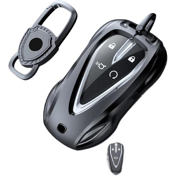 Car Key Cover Zinc Alloy Luxury Shell for Changan CS35PLUS CS55PLUS CS75PLUS CS85 CS55 CS15 CS95 CS75 Eado Fit for UNI-T K Car Key Cover Shell (Gun