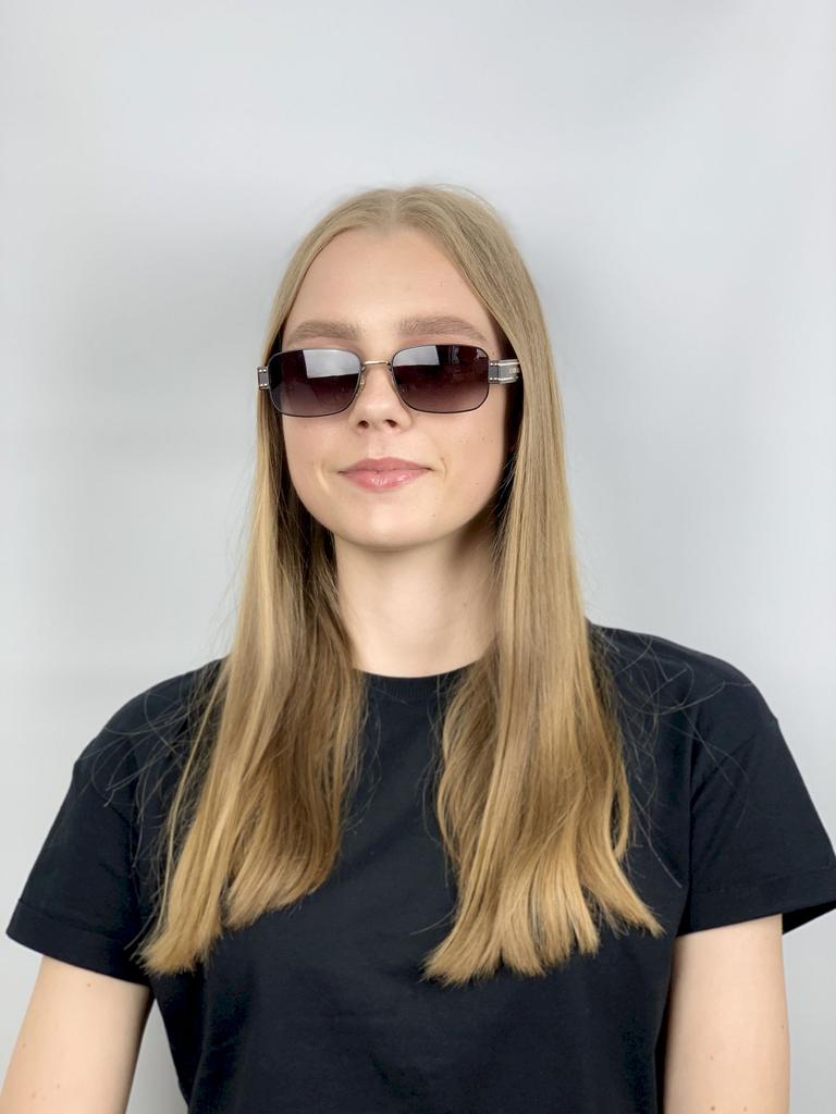 Damesolbriller rektangulær innfatning Klassisk briller Mote utendørs strandferiesolbriller