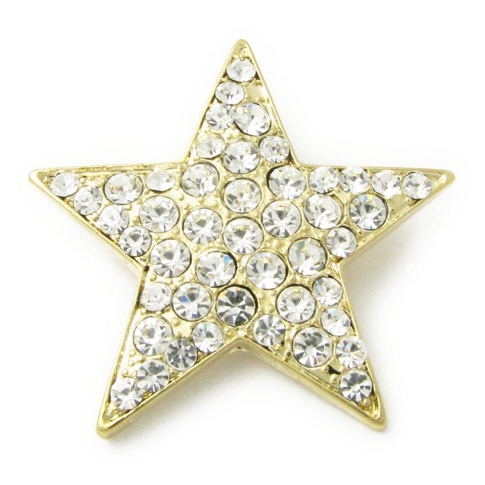 

Brooch Pin Star Shooting Star First Star Sparkle Lapel Pin KS40023 (Gold) золотий