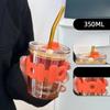 High Appearance Level Deer Cup Glass Water Cup Bamboo Joint Cup Coffee Beverage Straw Cup