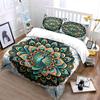 Peacock Mandala Wall Decor Set Soft Comfortable Duvet Cover Bedding Set Included 1*Duvet Cover & 2*Pillowcases, Gift