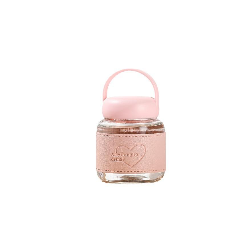 Mini and Cute Chubby Cup Office Simple Water Cup A Niche Summer Portable Glass Cup