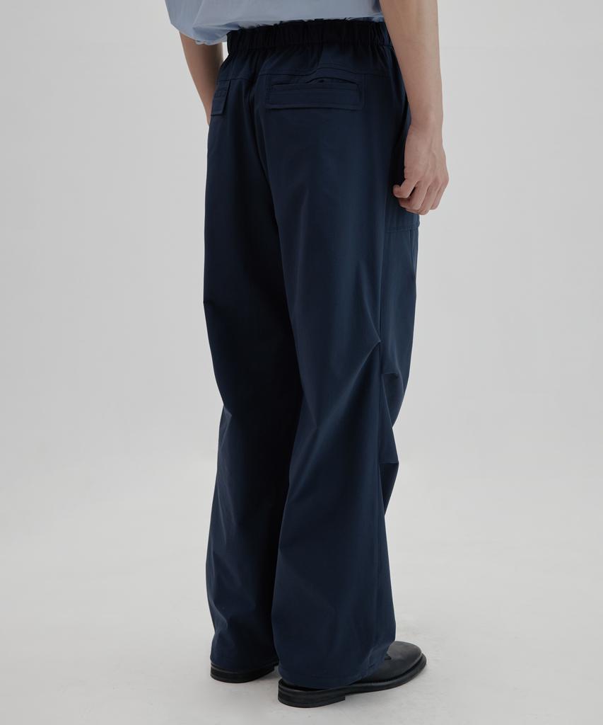NONBLANK Elastic Waist Fatigue Pants_Dark Navy