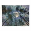 Galaxy Forest Starry Tapestry Bohemian Wall Hanging Decor with Vibrant Milky Way & Tree Silhouette Design Perfect for Bedroom