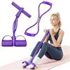 Trainingsrohr Widerstandsband mit Pedal Fitness Hohe Elastizität Anti-Rutsch