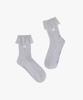 FAIRLIAR GOLF Pleated Ankle Socks (Silver)