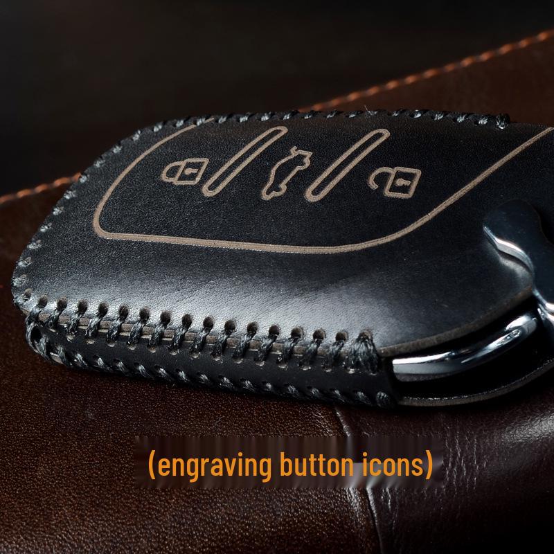 

MG 5/6 Roewe Navigator GT Key Protection Cowhide Case - 3rd Gen ZS Size MG03