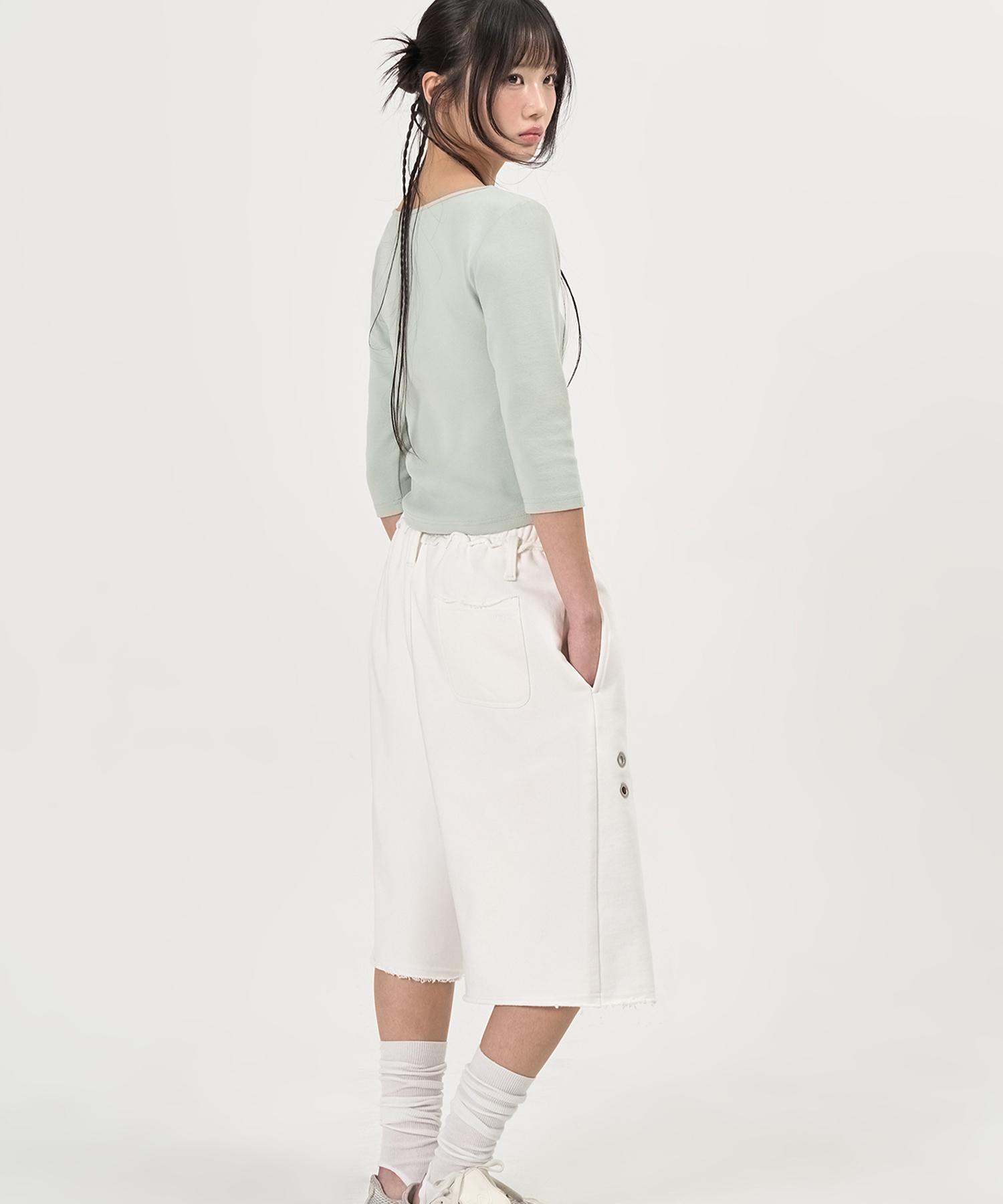 Pepeulli Cut Off Bermuda Sweat Pants