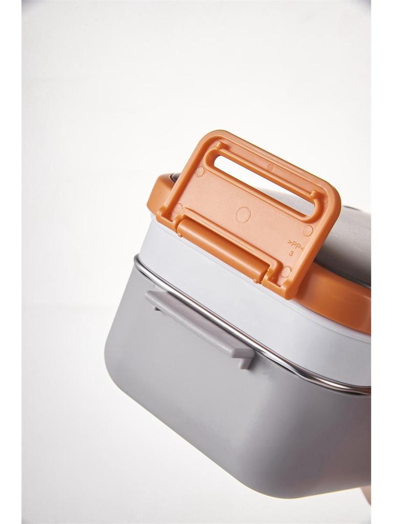 Large Capacity Insulated Bento Lunch Box with Compartments - 304 Stainless Steel, Microwaveable, Perfect for Students and Office Workers.