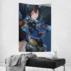 Game Anime Zhu Yuan Tapestry Room Decor ZZenless Zone Zero Wall Cloth Party Hanging Background Room Decor Baby Room