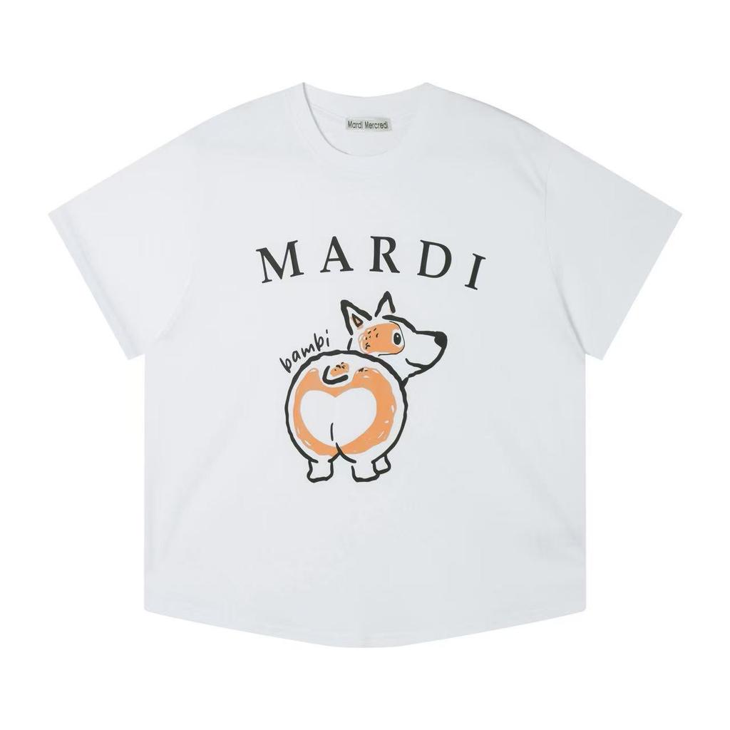 Korean Christmas Limited Edition Corgi Puppy Loose Casual Round Neck Top