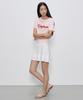 City Breeze Glass Motif Mini Skirt_White