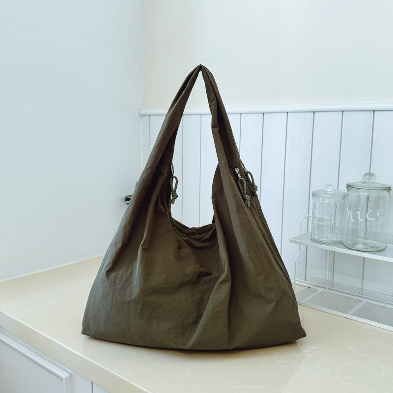 

Сумка-тоут большой вместимости, новая универсальная сумка-шоппер на плечо и подмышку, премиальная текстура зелёный