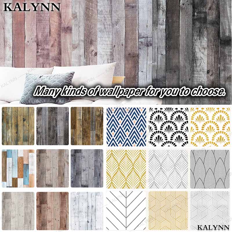 Wood Contact Paper Peel and Stick Wallpaper Self Adhesive Removable Vintage Faux Wood Wall Paper Plank Shelf Home Decoration