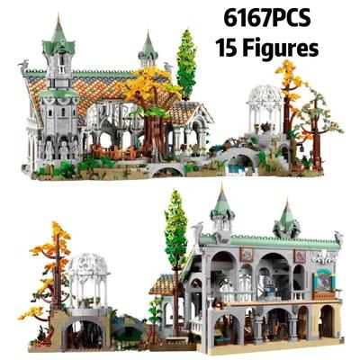 6167pcs Film Series of The Street View Building Compatible 10316 Style  Kid Gifts
