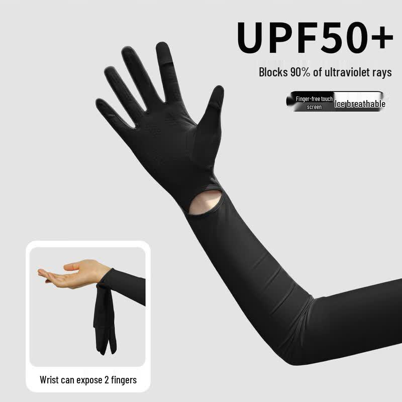 Tri-polar Cooling Sun Protection Arm Sleeves One Size