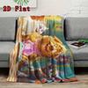 Cartoon Cat and Dog 2D Flat Pattern Flannel Blanket High Quality All Seasons Warmth and Comfort Perfect for Christmas Gifts.MMT0918341