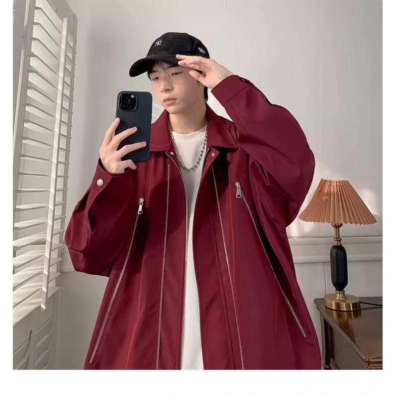 Mens Flight Jacket Loose Casual Streetwear Coat