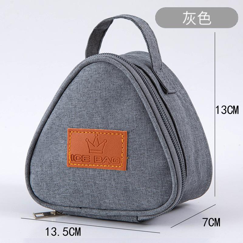 

New S/L Aluminum Foil Triangular Insulation Bag Thermal Cooler Lunch Tote Rice Ball Bag Lunch Box Bento Breakfast Carry Bags