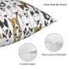 English Bull Terrier Hund Liebe Kissenbezug Kissenhülle für Sofa Lustige Tier-Wurfdecke Kissenbezug Wohnzimmer Schlafzimmer Dekoration