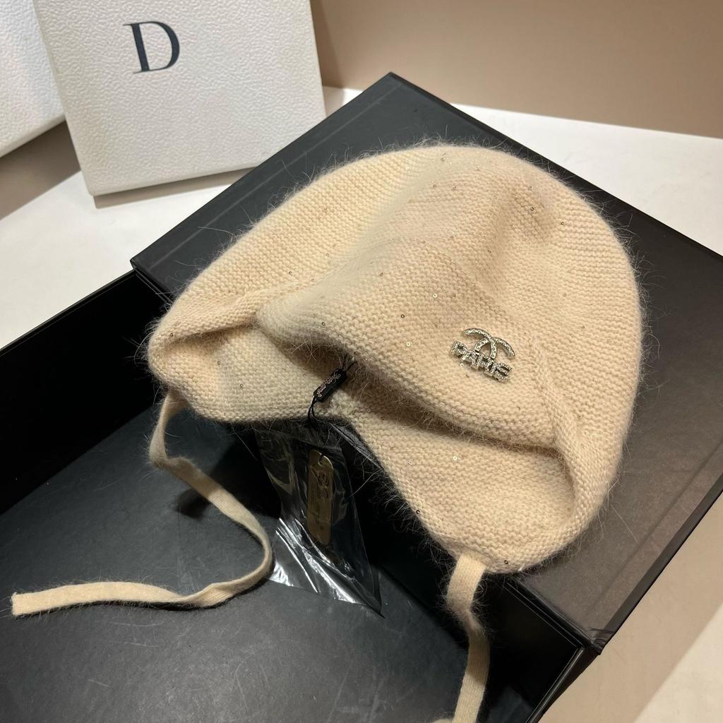 Xiaoxiangfeng Double-Layer Rabbit Fur Ear Protection Hat Winter North Cold Warm Bag Head Knitted Hat Russian Hat