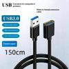 Usb 3.0 Extension Cable Extender Cord Fast Extension Data Transfer Wire 0.3/0.5/1/1.5/2M For Smart Tv One Ssd Pc Laptop