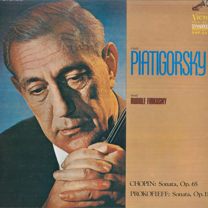 LP Record GREGOR PIATIGORSKY, RUDOLF FIRKUSNY - Chopin Sonata Op65 / Prokofiev Sona SHP2477 VICTOR RED SEAL Japan Classical Used