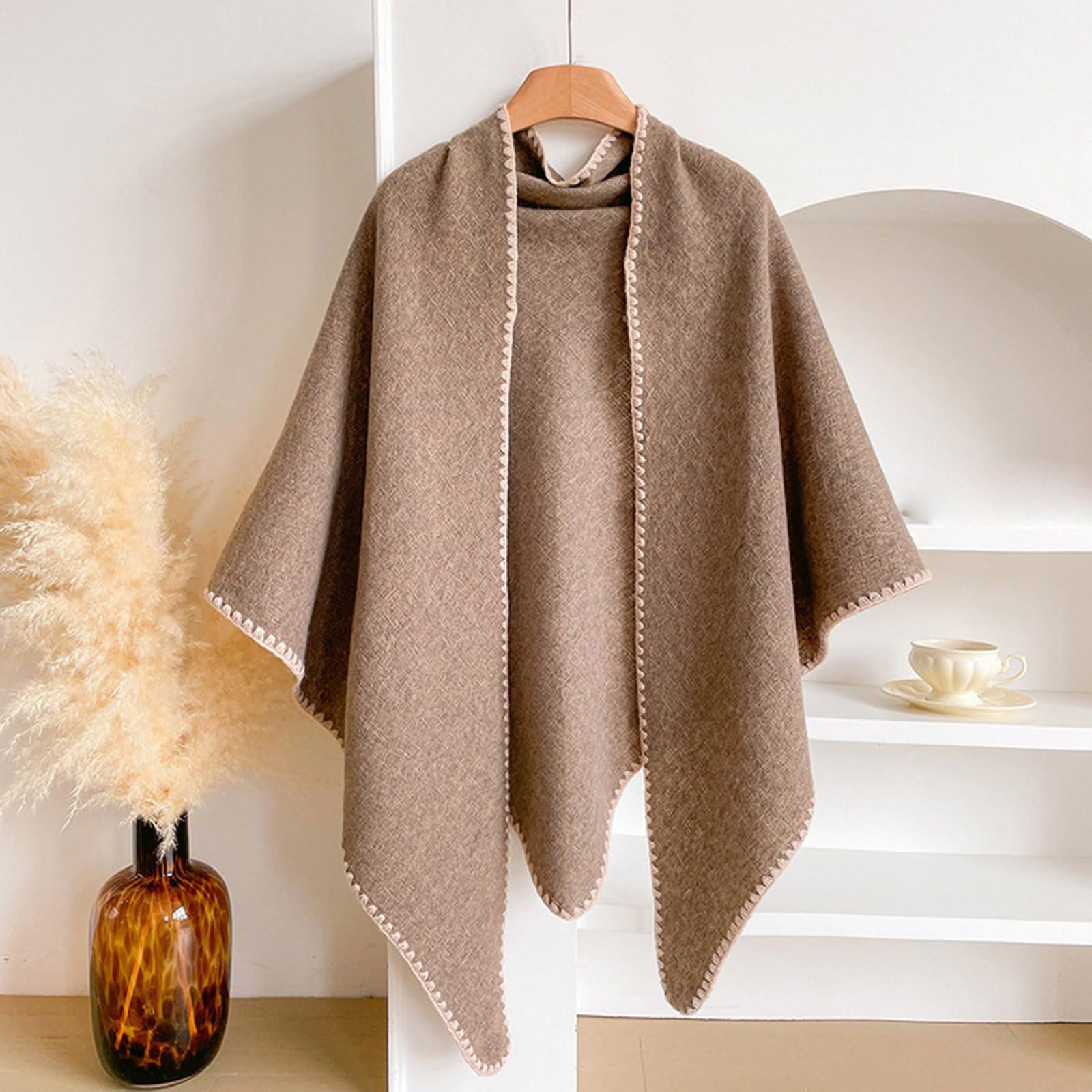 

Ladies Fashionable Cashmere Imitation Versatile Shawl For Indoor And Outdoor Use One Size верблюд