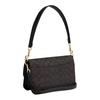 COACH Brynn 23 Classic Signature Presbyopia Artificial Leather with Cow Split Leather Mahjong Bag Crossbody Shoulder Bag Medium Women's Dark Brown