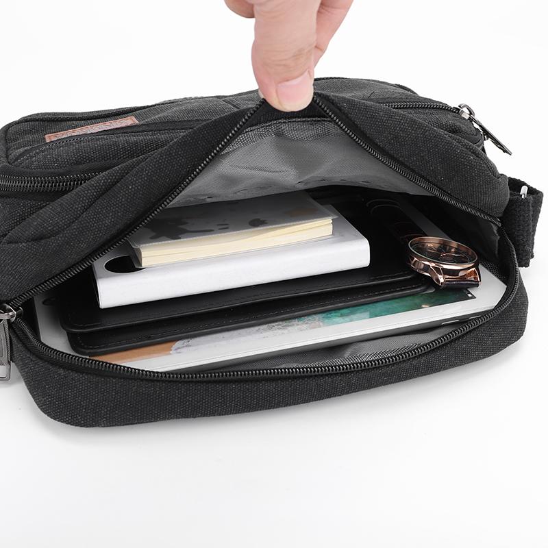 Fashion Canvas Single Shoulder Bag Unisex Travel Crossbody Bag Outdoor Casual Satchel Vintage Messenger Bags