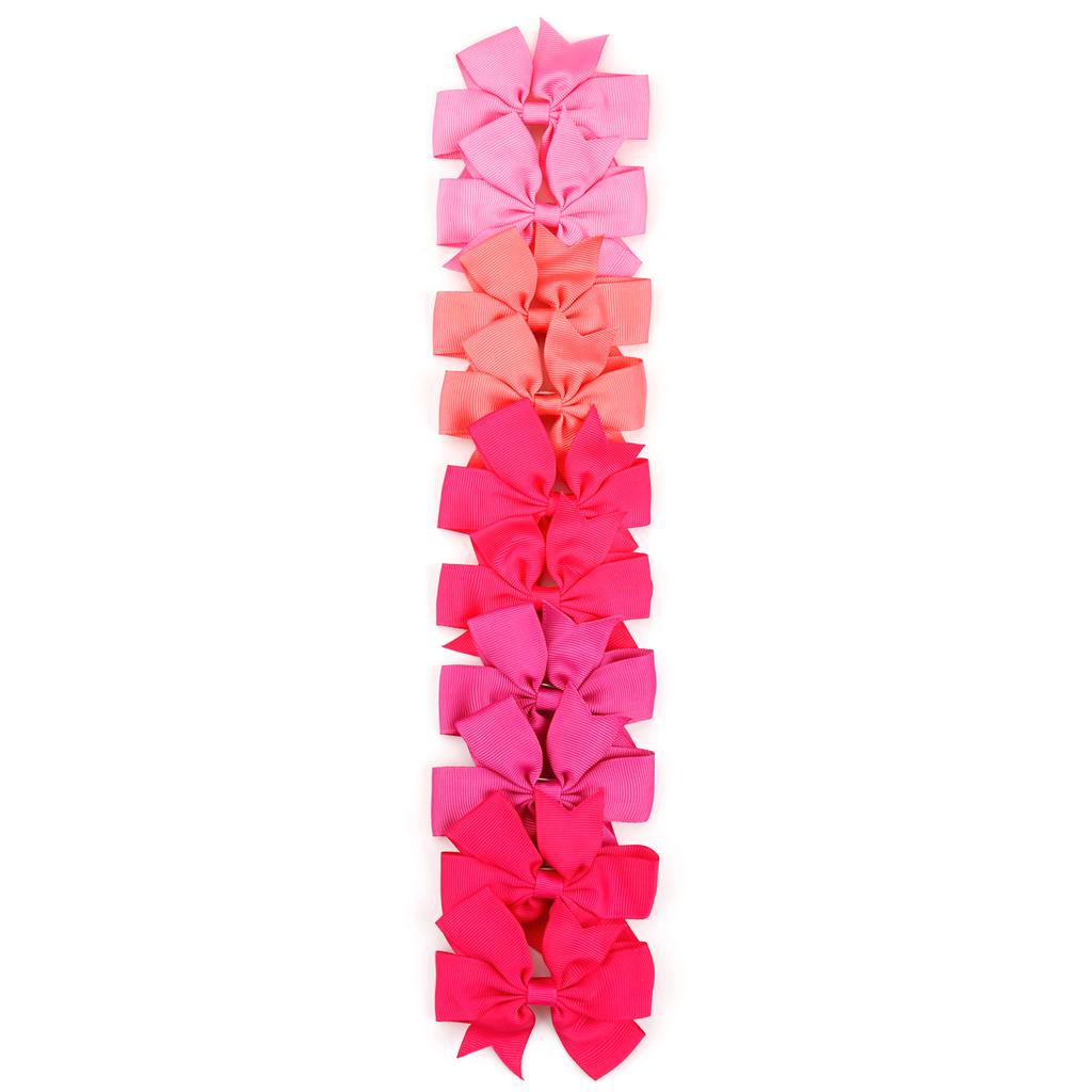 10/20Pcs Grosgrain Ribbon Solid 3.5Inch Hair Bows With Clip For Girls Hair Clips Hairpin Barrettes Headwear Kids Hair Accessorie