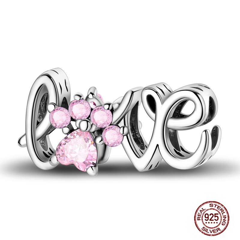 Charms Plata De Ley 925 copper Original Devil's Eye Perfume Bottle Bow Silicone Spacer Beads Women Bracelet DIY Zircon Pendants