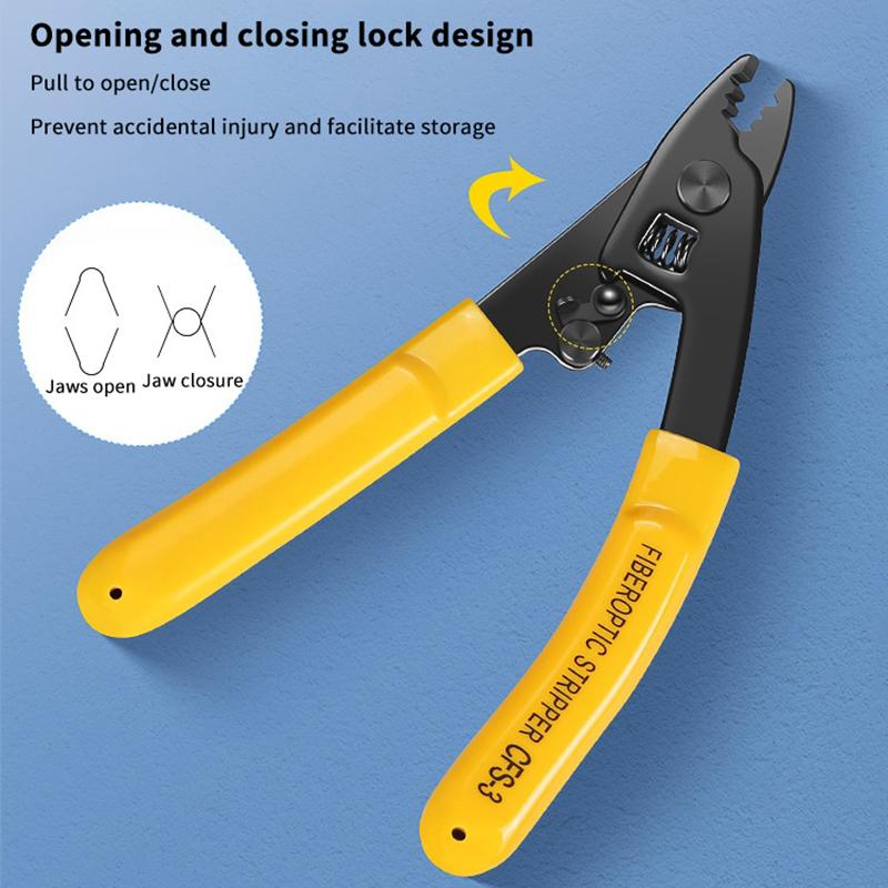 Cfs-3 Three-Port Cfs-2 Dual Port Fiber Optical Stripper Pliers Wire Strippers For Ftth Tools Optic Stripping Plier Tool